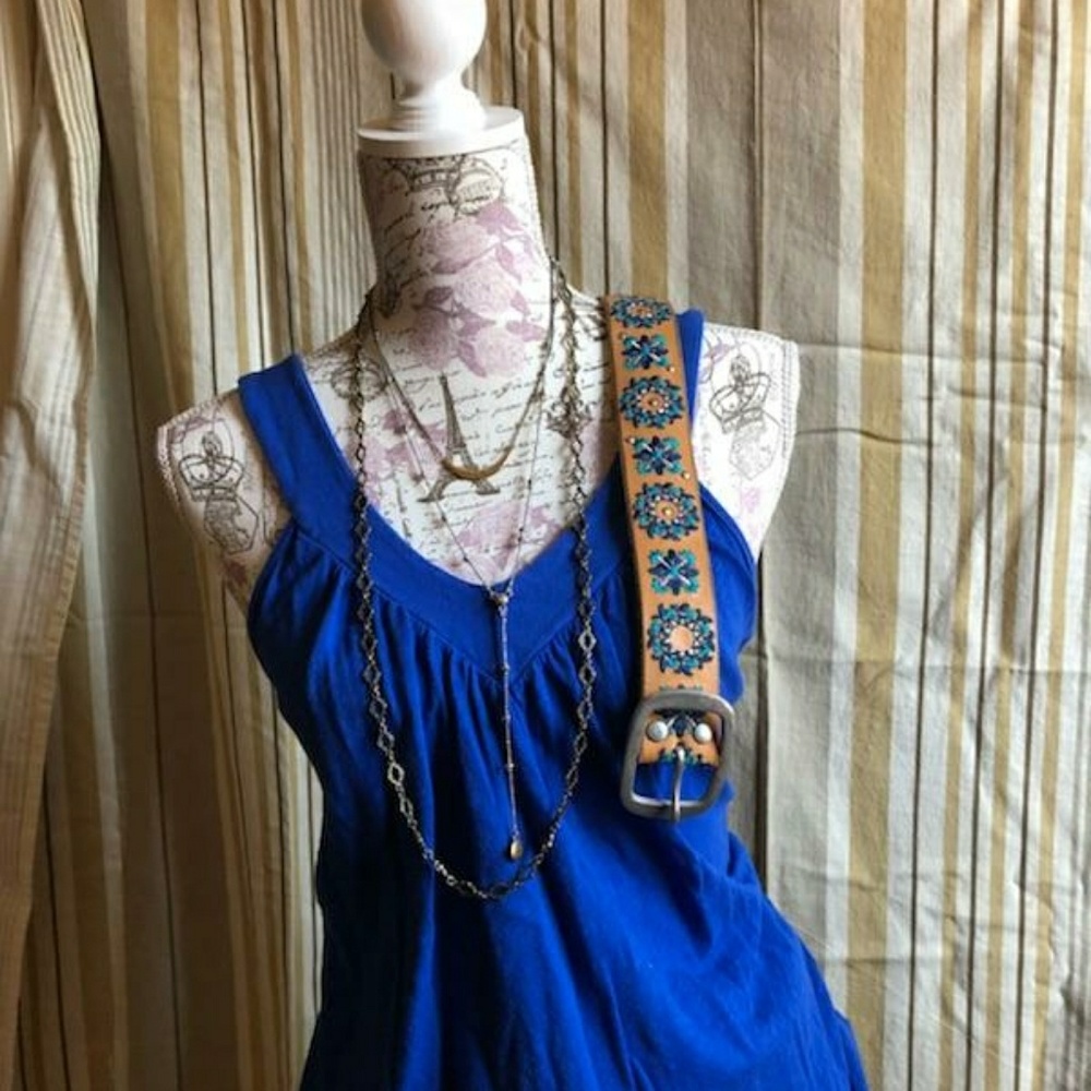 Splendid colbat blue rank top
